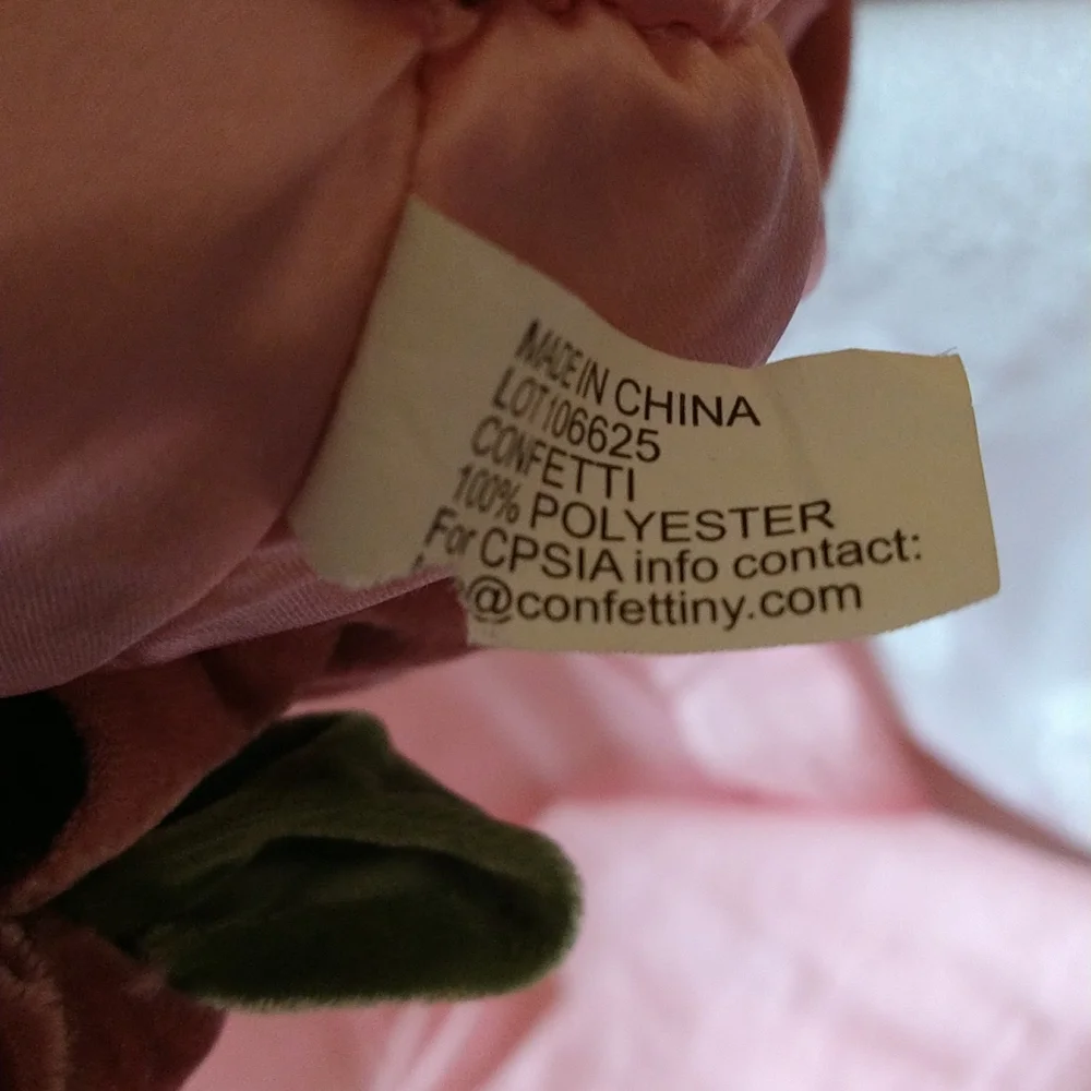 Brown and pink velour hat - Picture 6 of 8